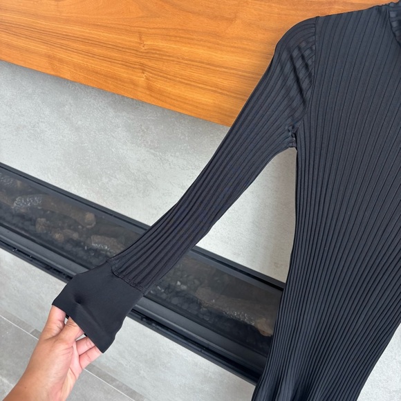 ME+EM Ribbed Long Sleeve Midi Dress, Size 8 - Picture 6 of 11